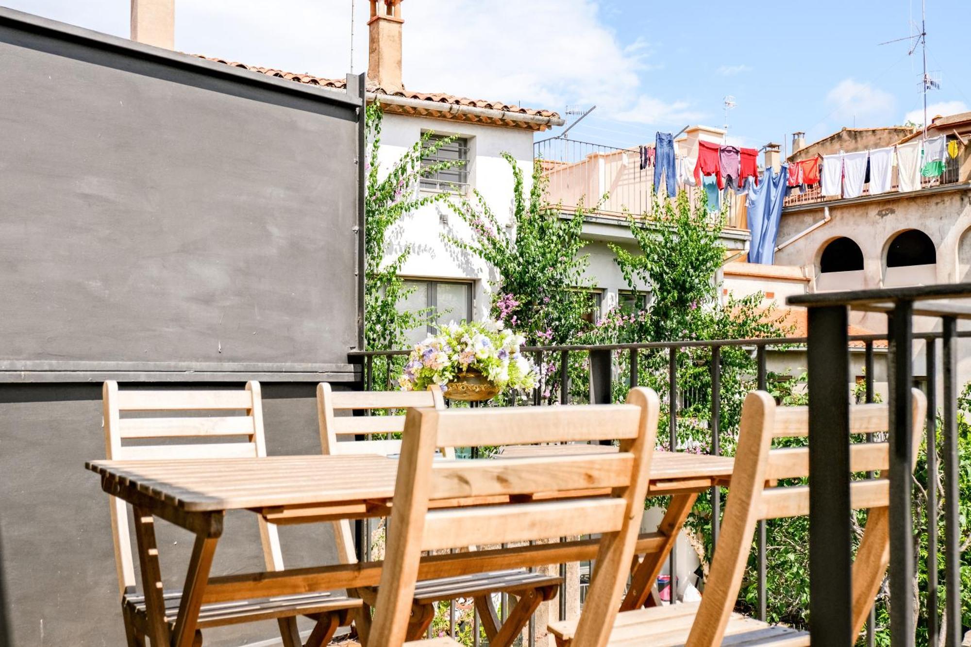 Ca Leudald 3 Apartamento En Besalu Con Terraza エクステリア 写真